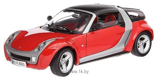 Фотографии Bburago Smart Roadster 1:24 18-22064 (красный)