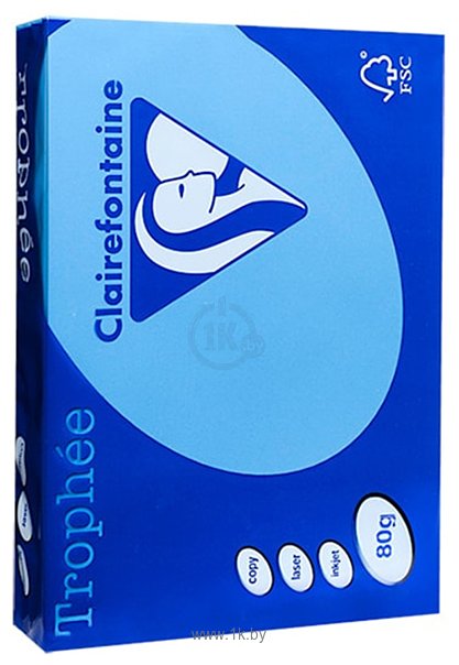 Фотографии Clairefontaine Trophee A4 80 г/кв.м 500 л 1781C (ярко-синий)