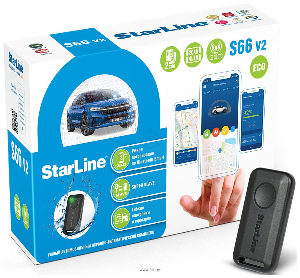 Фотографии StarLine S66 v2 BT ECO 2CAN+4LIN GSM