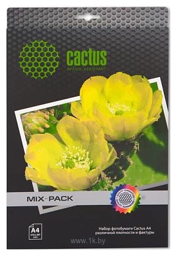 Фотографии CACTUS Различная фактура универсальная A4 21 лист (CS-Mixpack)