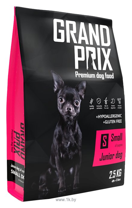 Фотографии GRAND PRIX (2.5 кг) Small Junior dog птица злаки