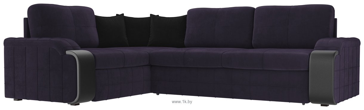 Фотографии Лига диванов Николь 102974 (левый, велюр, фиолетовый)