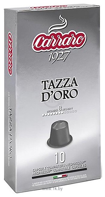 Фотографии Carraro Tazza d' Oro в капсулах Nespresso 10 шт