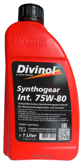 Фотографии Divinol Synthogear Int. 75W-80 1л