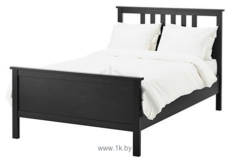 Фотографии Ikea Хемнэс 211x134 (черно-коричневый, основание Лурой) (490.078.25)