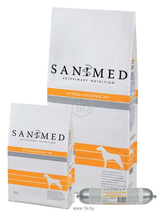 Фотографии SANIMed (3 кг) Hypoallergenic DR для собак всех пород