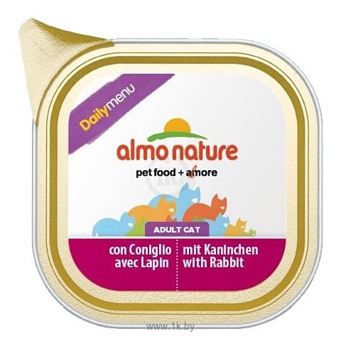 Фотографии Almo Nature DailyMenu Bio Pate Adult Cat Rabbit (0.1 кг) 1 шт.