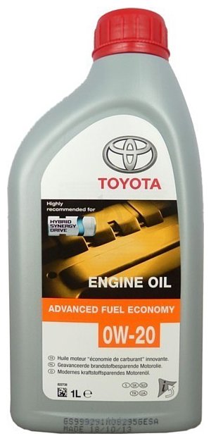 Фотографии Toyota Engine Oil Advanced Fuel Economy SN 0W-20 1л