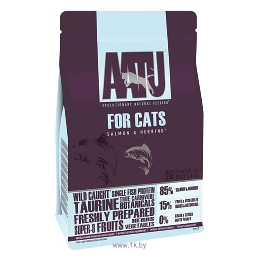 Фотографии AATU (3 кг) For Cats Salmon & Herring