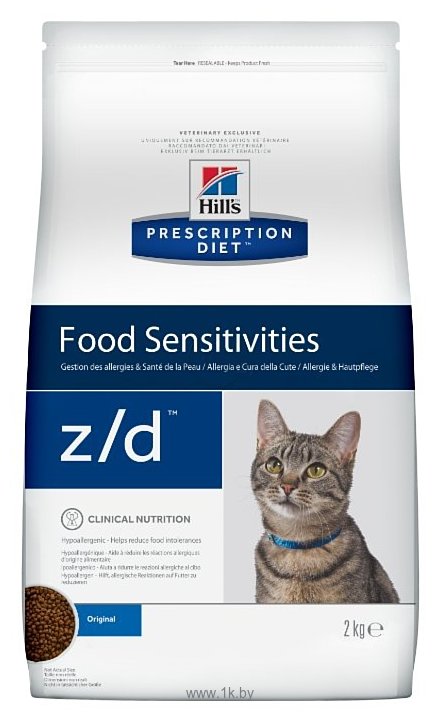 Фотографии Hill's Prescription Diet Z/D Feline Low Allergen dry (2 кг)