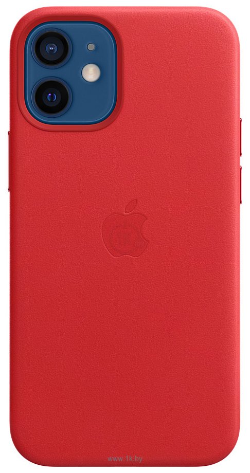 Фотографии Apple MagSafe Leather Case для iPhone 12 mini (алый)