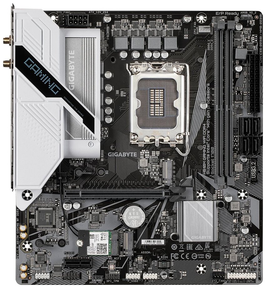 Фотографии Gigabyte H610M Gaming WiFi DDR4 (rev. 1.0) Фотографии Gigabyte H610M Gaming WiFi DDR4 (rev. 1.0)
