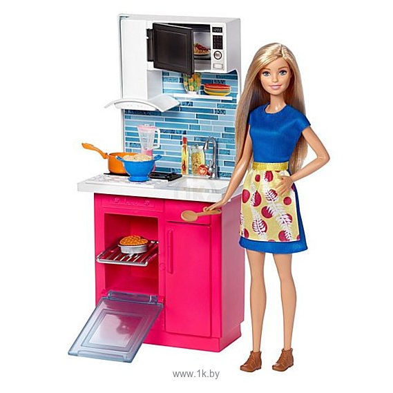 Фотографии Barbie Doll & Kitchen Playset DVX54