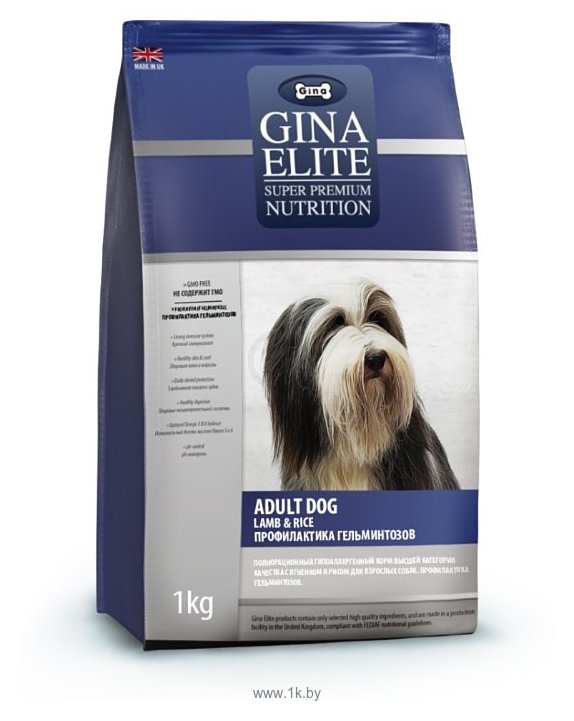 Фотографии Gina Elite (15 кг) Adult Dog Lamb & Rice. Профилактика гельминтозов