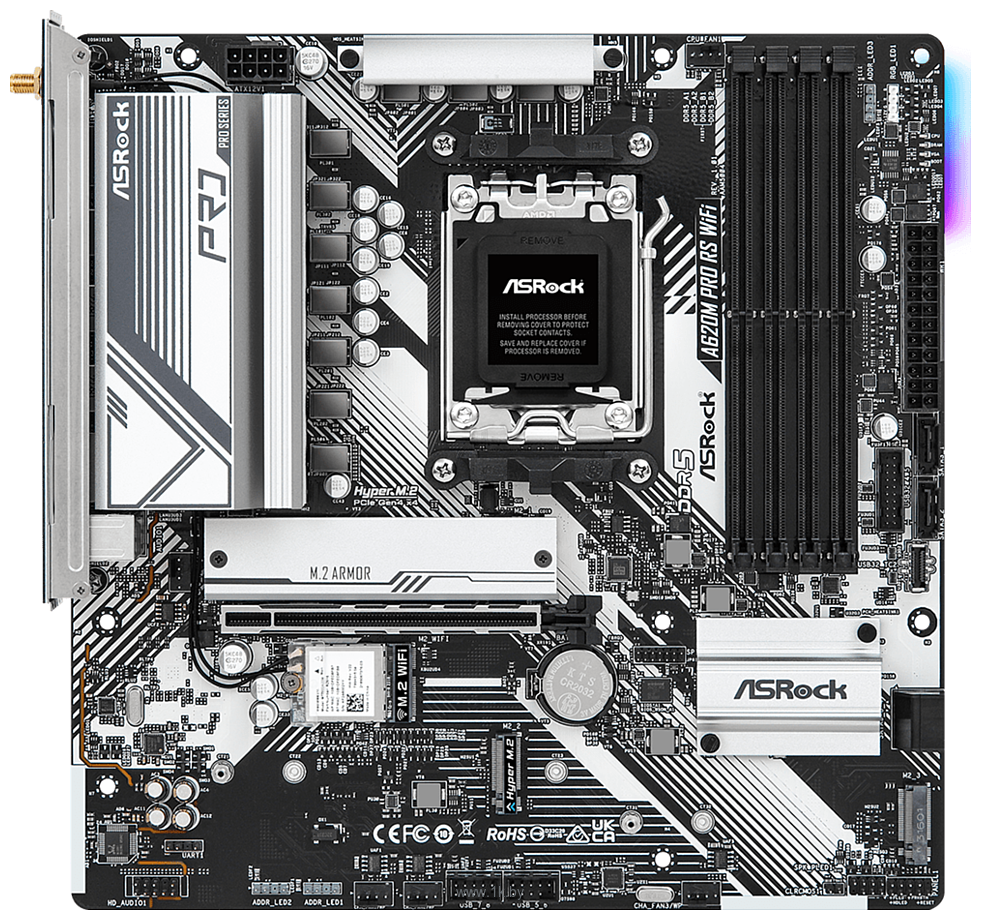 Фотографии ASRock A620M Pro RS WiFi 