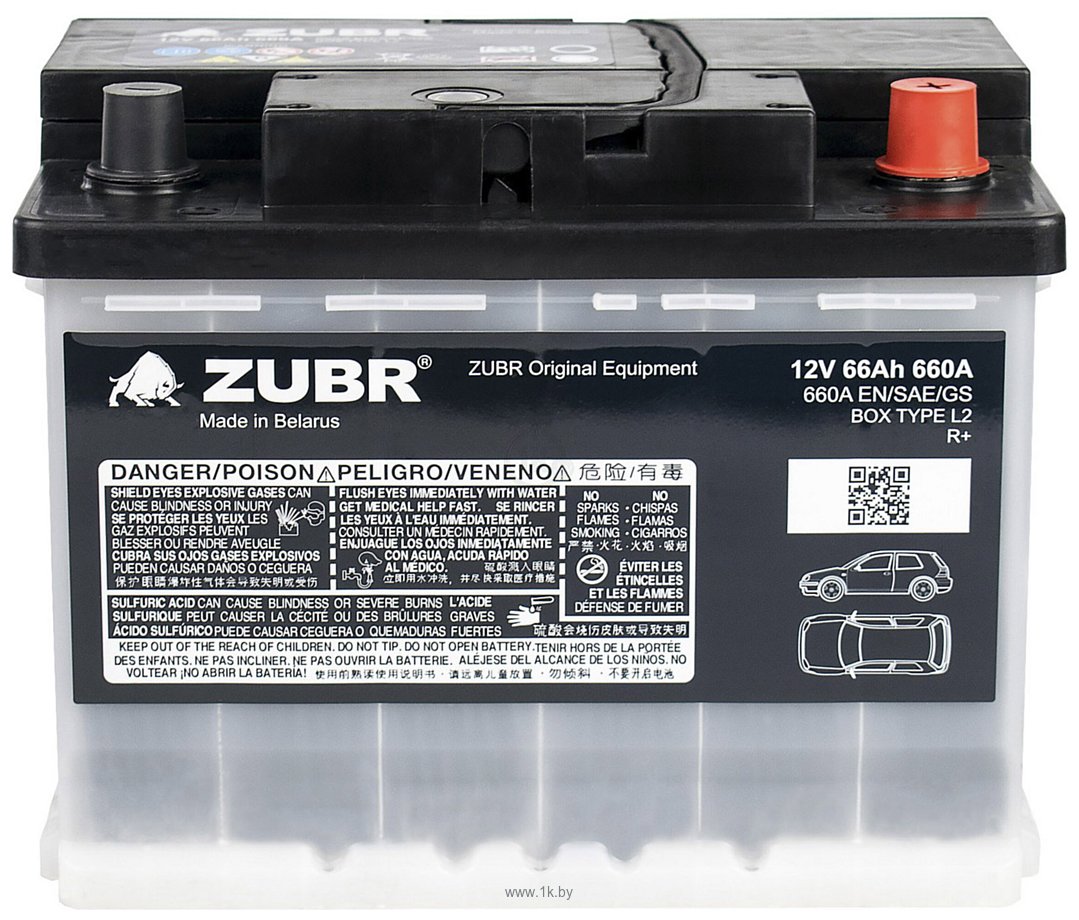 Фотографии Zubr Ultra OE R+ (66Ah)