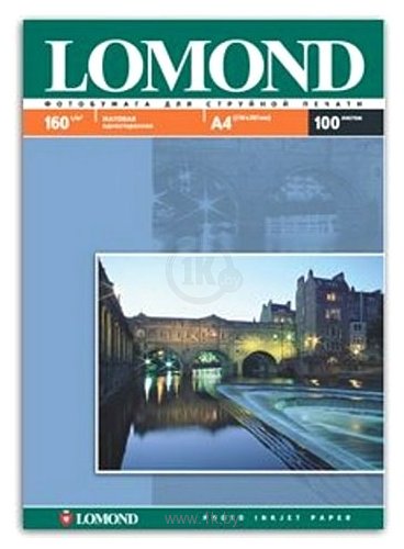 Фотографии Lomond матовая односторонняя A4 160 г/кв.м. 100 листов (0102005)