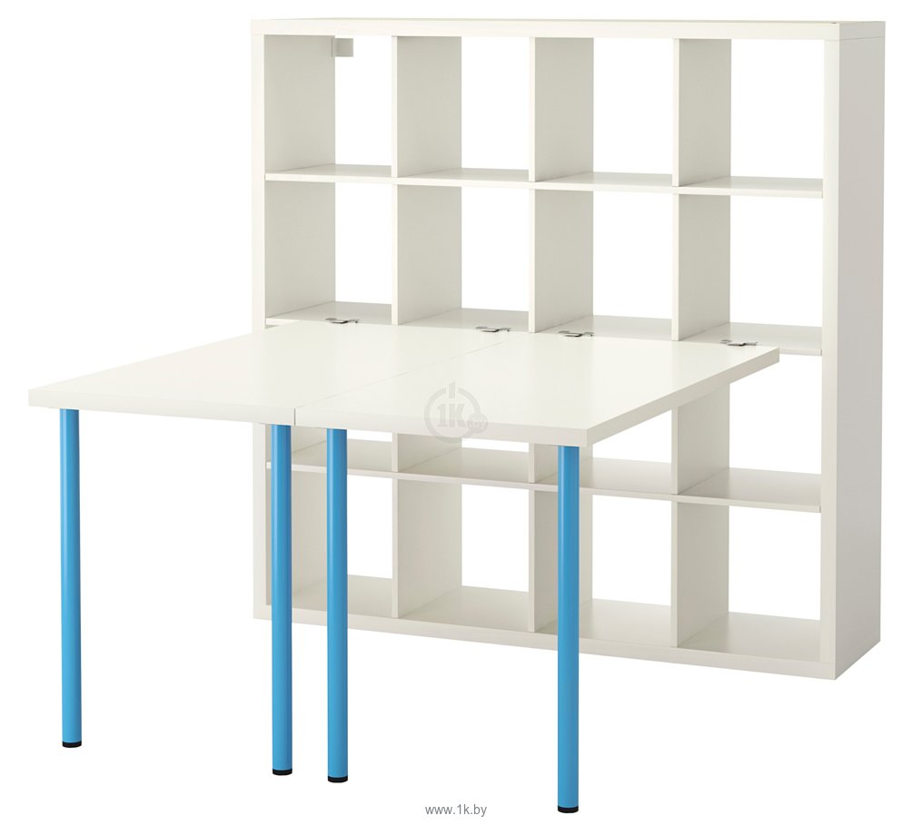 Фотографии Ikea Каллакс (белый/синий) (491.336.16)
