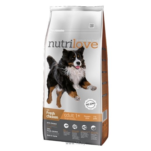 Фотографии Nutrilove (3 кг) Dogs - Dry food - Adult Large