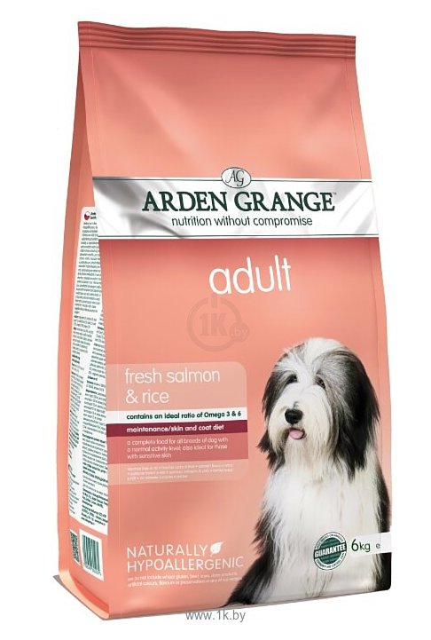 Фотографии Arden Grange (6 кг) Adult лосось и рис сухой корм для взрослых собак