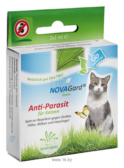Фотографии NovaGard капли от блох и клещей Anti-Parasit Спот-он для кошек и котят