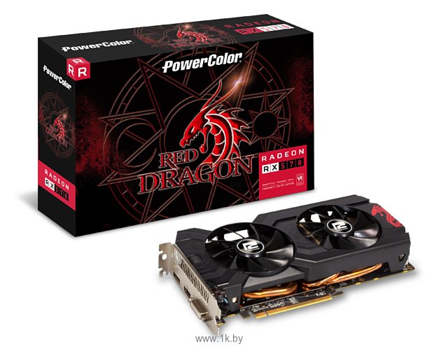 Фотографии PowerColor Red Dragon Radeon RX 570 8192MB (AXRX 570 8GBD5-DHDV3/OC)