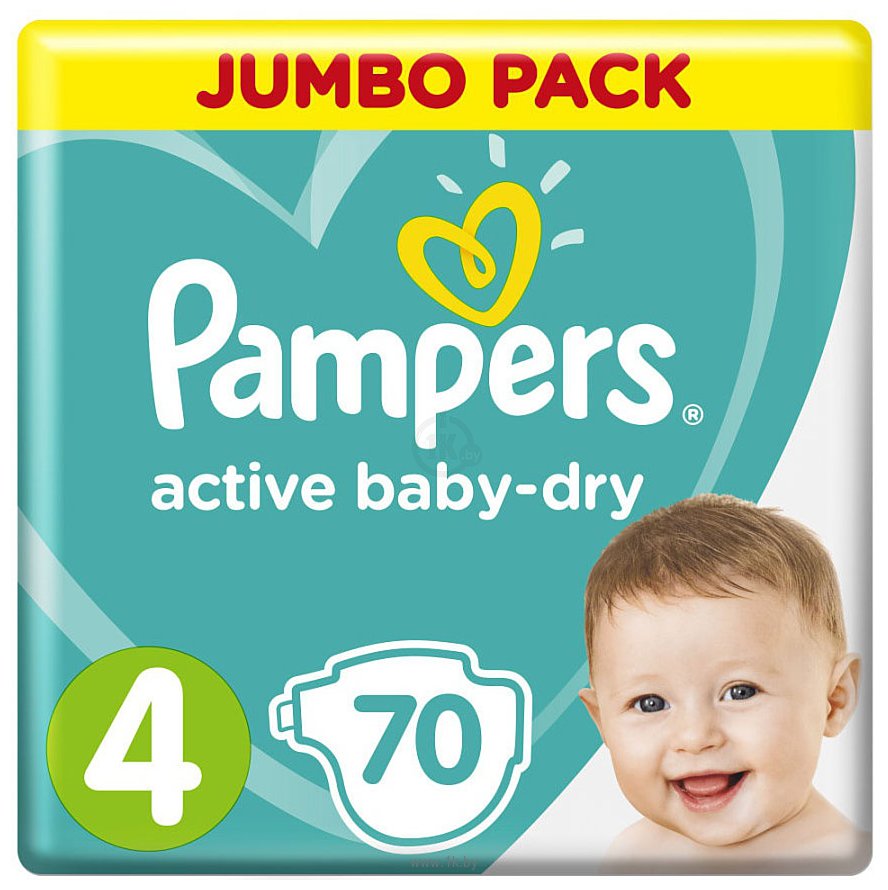 Фотографии Pampers Active Baby-Dry 4 Maxi (8-14 кг), 70 шт