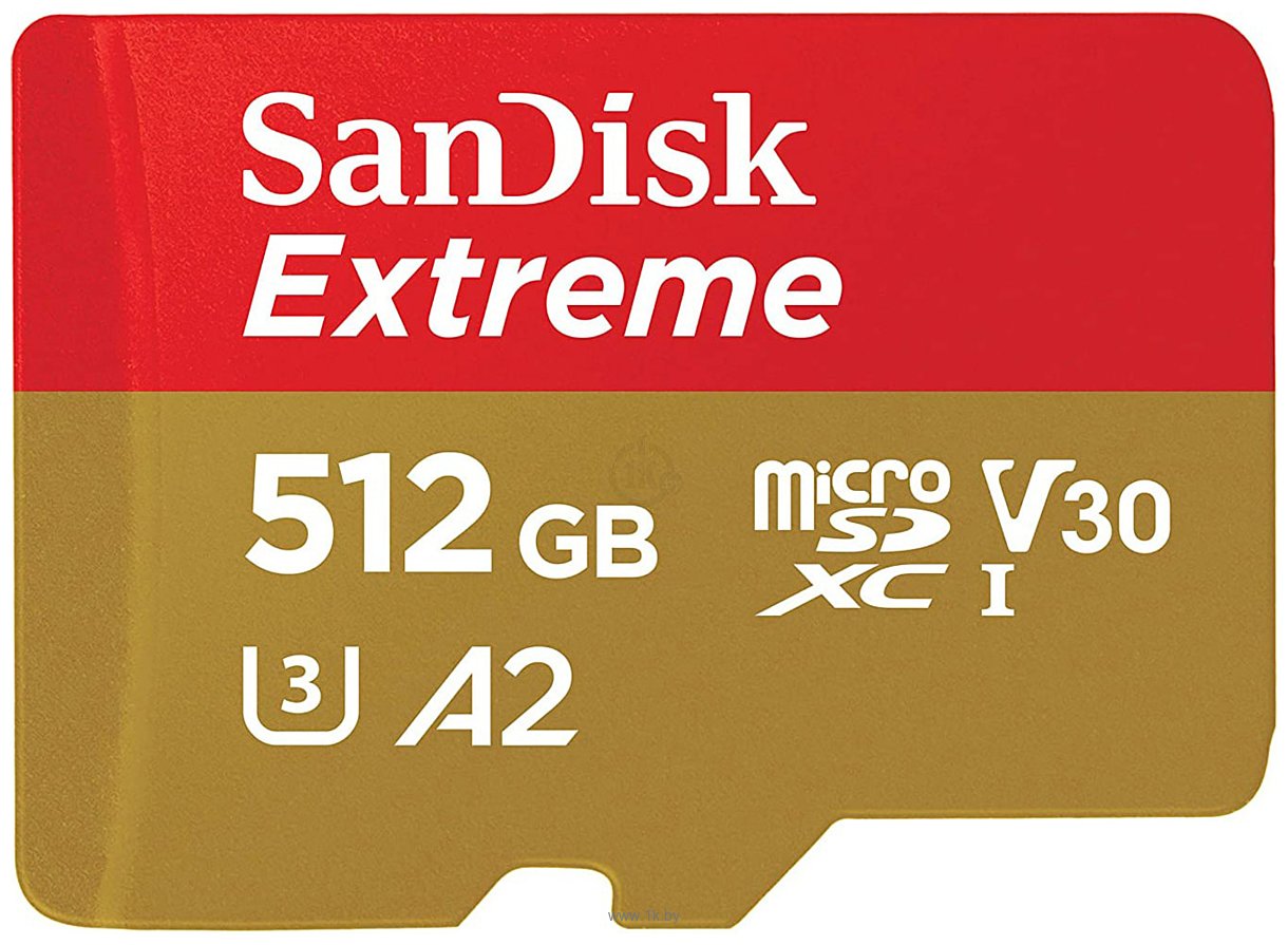 Фотографии SanDisk Extreme microSDXC SDSQXA1-512G-GN6MN 512GB