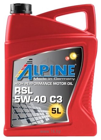 Фотографии Alpine RSL 5W-40 С3 5л