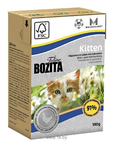 Фотографии Bozita Feline Funktion Kitten wet food (0.19 кг) 16 шт.