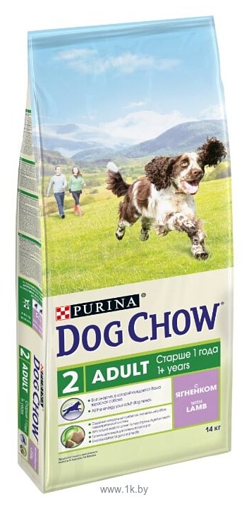 Фотографии DOG CHOW (14 кг) Adult с ягненком для взрослых собак