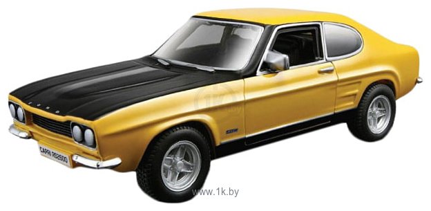 Фотографии Bburago Ford Capri RS2600 1970 18-43207 (желтый/черный)