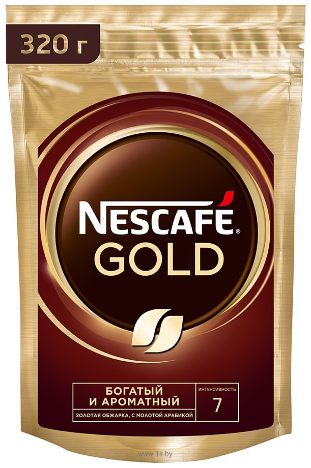 Фотографии Nescafe Gold растворимый 320 г (пакет)