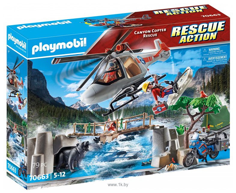 Фотографии Playmobil PM70663 Спасение вертолета в каньоне