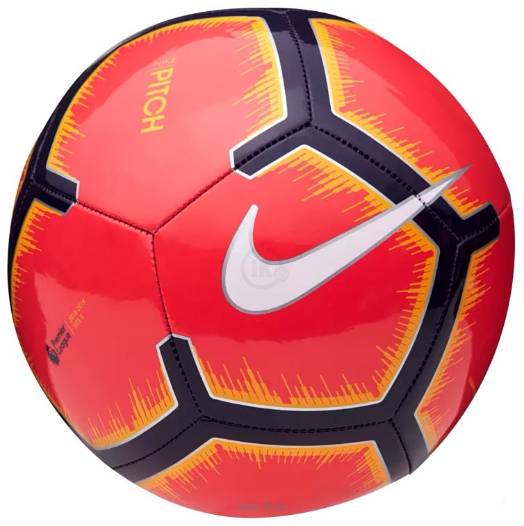 Фотографии Nike Premier League Pitch (5 размер, красный/черный)