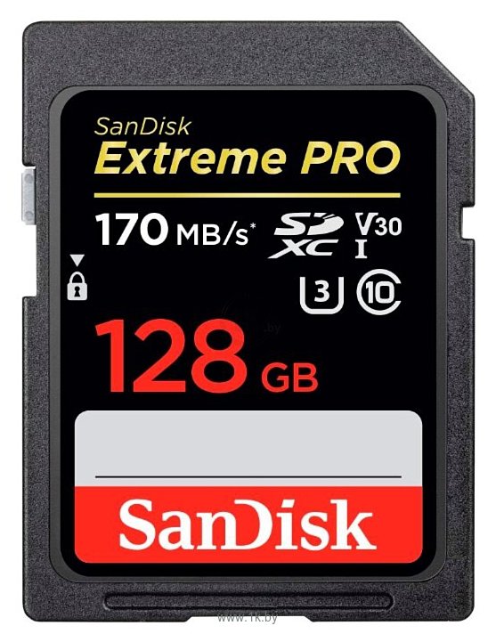 Фотографии SanDisk Extreme Pro SDXC UHS Class 3 V30 170MB/s 128GB