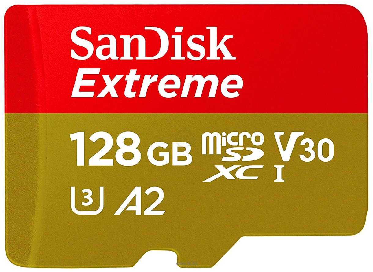 Фотографии SanDisk Extreme microSDXC SDSQXA1-128G-GN6MN 128GB