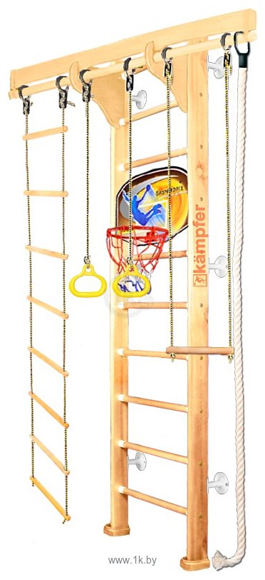 Фотографии Kampfer Wooden Ladder Wall Basketball Shield (стандарт, натурал./белый)