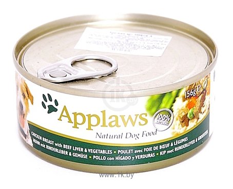 Фотографии Applaws (0.156 кг) 1 шт. Dog Chicken Breast with Beef Liver & Vegetables canned