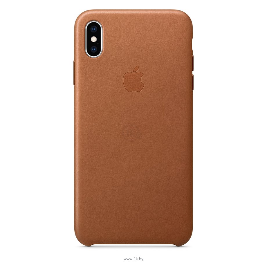 Фотографии Apple Leather Case для iPhone XS Max Saddle Brown