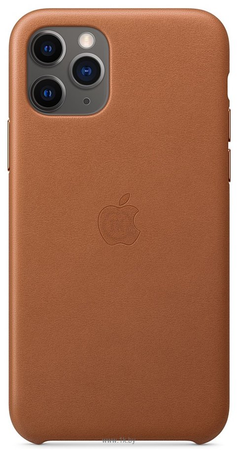 Фотографии Apple Leather Case для iPhone 11 Pro Max (золотисто-коричневый)