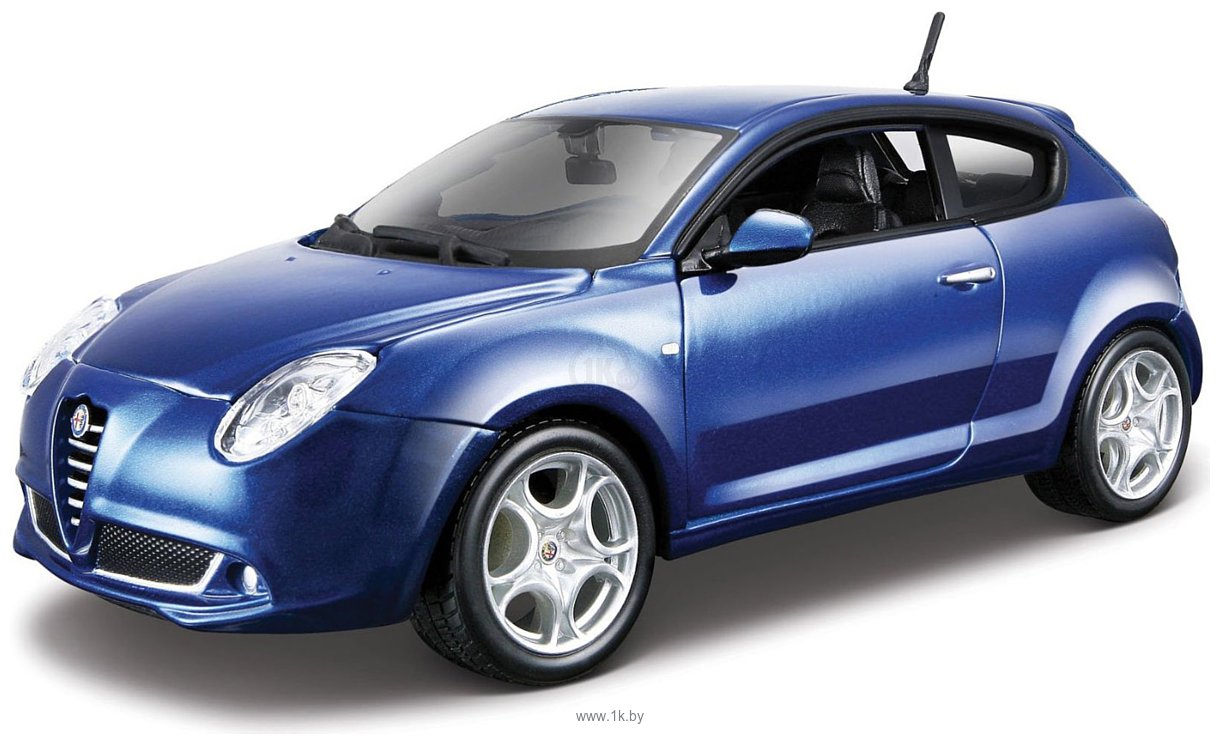 Фотографии Bburago Alfa Romeo Mito WB Kit 18-25103 (синий)