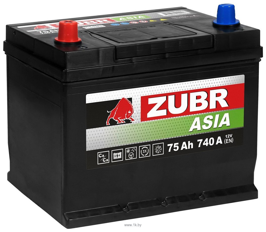 Фотографии Zubr 75 Ah ZUBR Premium Asia L+
