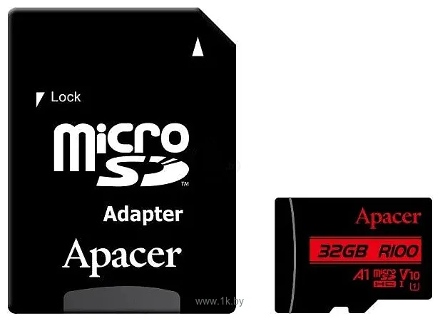 Фотографии Apacer AP128GMCSX10UB-R 128GB (с адаптером)