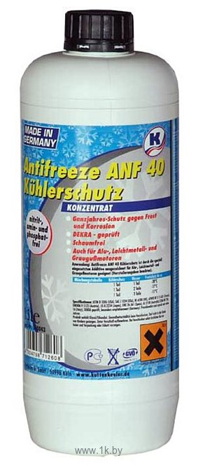 Фотографии Kuttenkeuler Antifreeze ANF 40 (зеленый) 1.5Л