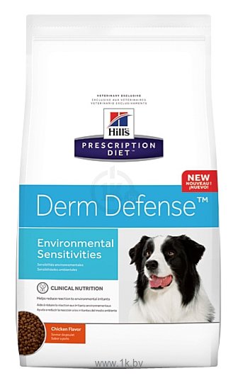 Фотографии Hill's (2 кг) Prescription Diet Canine Derm Defense dry