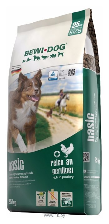 Фотографии Bewi Dog Basic rich in Poultry для собак с нормальным уровнем активности (25 кг) шт.