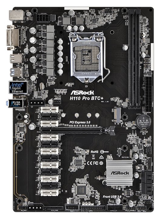 Фотографии ASRock H110 Pro BTC+