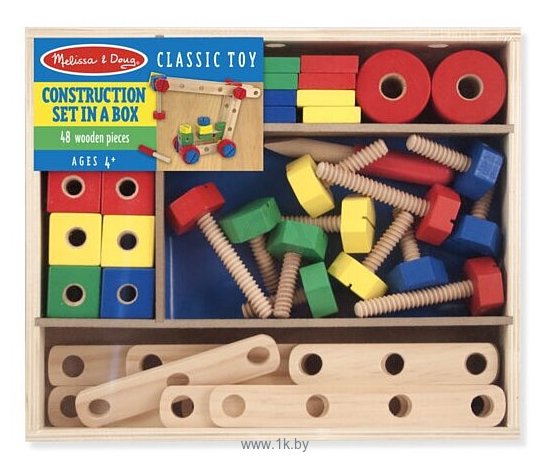 Фотографии Melissa & Doug Classic Toy 5151 Construction Building Set in a Box
