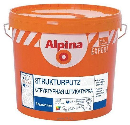 Фотографии Alpina Expert Strukturputz R 30. База 1 (16 кг)